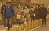 [Ảnh] Bão cát quét vào Bắc Kinh sau khi hoành hành ở Mông Cổ