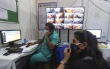 [Ảnh] Bên trong bệnh viện dã chiến điều trị Covid-19 lớn nhất Mumbai 