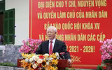 Hình ảnh các lãnh đạo Đảng, Nhà nước, Quốc hội đi bầu cử sáng 23-5