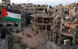 [Ảnh] Cuộc sống thường ngày giữa cảnh đổ nát vì bom đạn ở Gaza