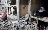 [Ảnh] Cuộc sống thường ngày giữa cảnh đổ nát vì bom đạn ở Gaza
