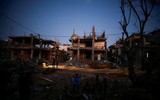 [Ảnh] Cuộc sống thường ngày giữa cảnh đổ nát vì bom đạn ở Gaza