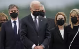 [Ảnh] Tổng thống Joe Biden đau đớn đón thi thể lính Mỹ từ Afghanistan