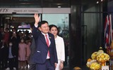 Hình ảnh mới nhất của cựu Thủ tướng Thái Lan Thaksin Shinawatra ngày trở về