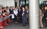 Hình ảnh mới nhất của cựu Thủ tướng Thái Lan Thaksin Shinawatra ngày trở về