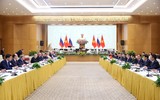 Chùm ảnh Thủ tướng Phạm Minh Chính hội kiến Tổng thống Liên bang Nga Vladimir Putin