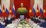 Tổng Bí thư Nguyễn Phú Trọng hội đàm với Tổng thống Liên bang Nga Vladimir Putin