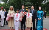 Chủ tịch nước Lương Cường hội đàm với Tổng thống Pháp Emmanuel Macron