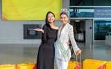 Thạch Thu Thảo diện mốt không nội y khoe dáng cực chuẩn lên đường đến Miss Earth 2022