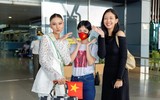 Thạch Thu Thảo diện mốt không nội y khoe dáng cực chuẩn lên đường đến Miss Earth 2022