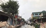 [Ảnh] Hiện trường vụ cháy xảy ra tại xưởng gỗ ở xã Hữu Bằng