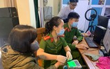 [Ảnh] Công an huyện Thạch Thất ngày đêm không ngơi nghỉ cấp căn cước gắn chíp cho nhân dân