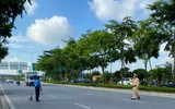 [Ảnh] Lực lượng chức năng siết chặt phòng chống dịch Covid-19 tại các cửa ngõ của Thủ đô