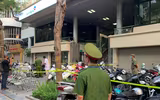 [Ảnh] Phong tỏa tạm thời ngân hàng Vietinbank 25 Lý Thường Kiệt