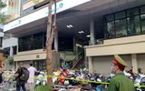 [Ảnh] Phong tỏa tạm thời ngân hàng Vietinbank 25 Lý Thường Kiệt