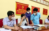 [Ảnh] Phong tỏa, lấy mẫu xét nghiệm cho người dân tại các xã ở huyện Thạch Thất