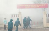 Cận cảnh quá trình cứu 4 người mắc kẹt trong đám cháy giả định do rò rỉ khí gas