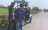 Xử lý nhiều xe 3 bánh tự chế chở hàng hóa trên địa bàn huyện Thạch Thất