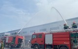 Phối hợp xử lý đám cháy giả định tại Công ty TNHH Việt Nam - Woosung