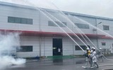 Phối hợp xử lý đám cháy giả định tại Công ty TNHH Việt Nam - Woosung