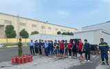 Phối hợp xử lý đám cháy giả định tại Công ty TNHH Việt Nam - Woosung