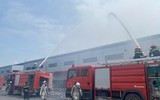 Phối hợp xử lý đám cháy giả định tại Công ty TNHH Việt Nam - Woosung
