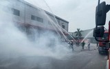 Phối hợp xử lý đám cháy giả định tại Công ty TNHH Việt Nam - Woosung