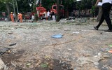 Cận cảnh hiện trường vụ nổ khí gas tại phố Yên Phụ khiến nhiều người bị thương