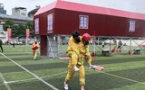Xem 21 đội thi tranh tài, khống chế nhanh đám cháy, cứu người và tài sản
