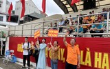 Xem 21 đội thi tranh tài, khống chế nhanh đám cháy, cứu người và tài sản