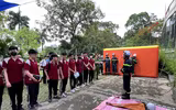Xem học sinh, sinh viên Hà Nội trải nghiệm kỹ năng an toàn PCCC và CNCH
