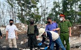 Cận cảnh vụ bóc gỡ đường dây chuyên đổ, chôn, lấp chất thải công nghiệp gây nguy hại môi trường