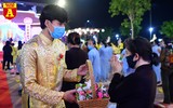 Phật tử đeo khẩu trang phòng dịch dự lễ Vu lan báo hiếu