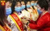 Phật tử đeo khẩu trang phòng dịch dự lễ Vu lan báo hiếu