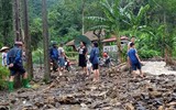 Hình ảnh tan hoang sau mưa lũ ở Lục Yên, Yên Bái
