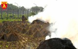 Khói rơm rạ bủa vây người tham gia giao thông tại Hà Nội