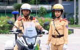Những nữ cảnh sát giao thông xinh đẹp sẽ dẫn đoàn, phục vụ Đại hội Đảng