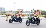 Những nữ cảnh sát giao thông xinh đẹp sẽ dẫn đoàn, phục vụ Đại hội Đảng