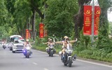 Những nữ cảnh sát giao thông xinh đẹp sẽ dẫn đoàn, phục vụ Đại hội Đảng