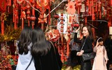 Hàng Mã ngập tràn không khí Tết, giới trẻ Hà thành đua nhau check in chụp ảnh 