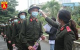 Tân binh Công an rạng rỡ trong ngày hội tòng quân