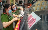 Phụ nữ Công an Thủ đô chung tay giúp bà con Bắc Giang tiêu thụ nông sản