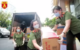 Phụ nữ Công an Thủ đô vào tâm dịch “chia lửa” cùng Bắc Giang 