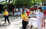 Diễn tập phòng chống dịch Covid-19, sẵn sàng cho kỳ thi tốt nghiệp THPT 