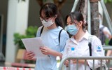 Thí sinh vui vẻ, thoải mái sau khi kết thúc ngày thi đầu tiên 