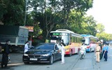 Chốt kiểm soát dịch Covid-19 tại cửa ngõ Hà Nội