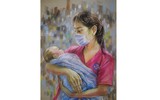 Tuổi thơ trong đại dịch Covid-19 qua tranh của Lê Sa Long