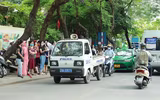 Công an Hà Nội đội nắng đảm bảo ANTT các điểm thi 