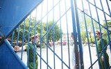 Công an Hà Nội đội nắng đảm bảo ANTT các điểm thi 