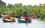 Trải nghiệm rừng dừa trên thuyền thúng ở Hội An 
